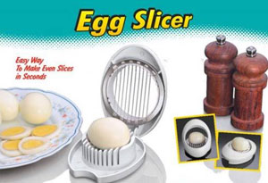 Slicing eggs becomes easy