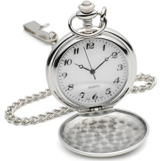 Antique Silver-Plated Pocket Watch